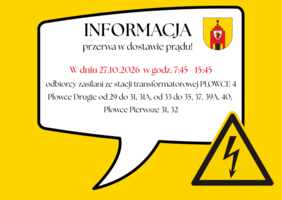 Planowane przerwy w dostawie prądu w Płowcach